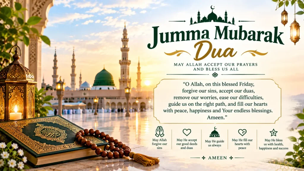 Jumma Mubarak Dua in English