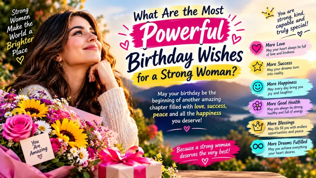 Most Powerful Birthday Wishes for a Strong Woman
