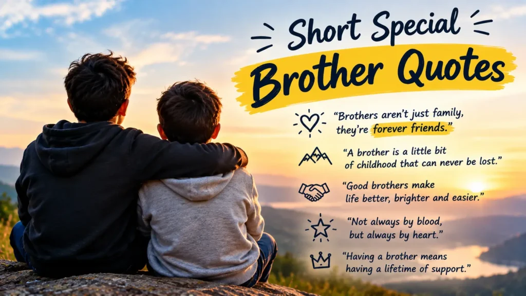 Short Special Brother Quotes
