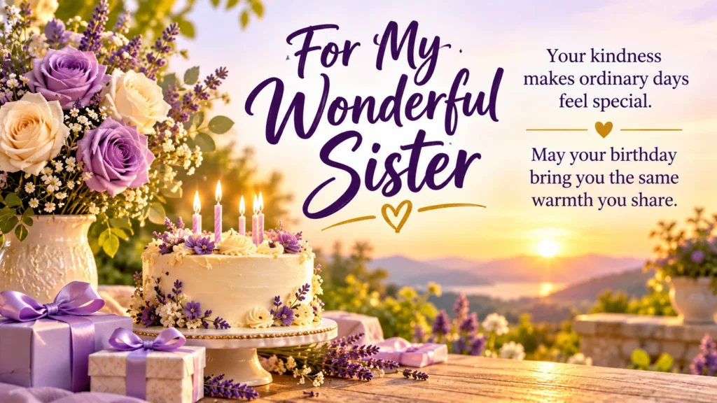 Birthday wishes sister