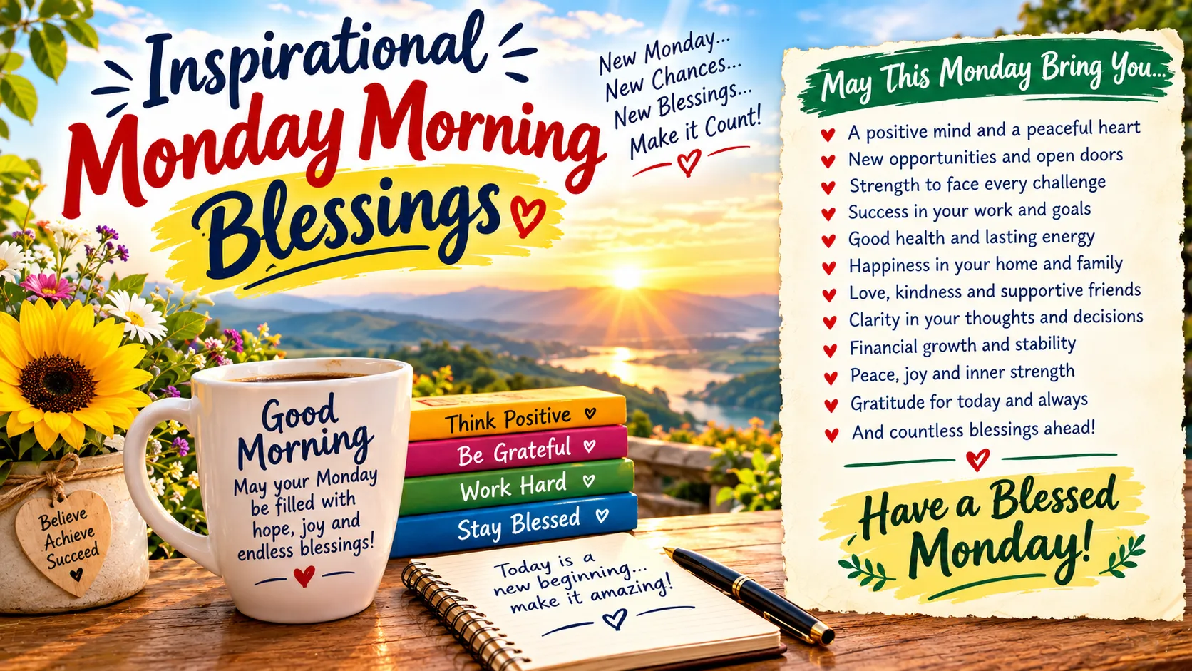 Inspirational Monday Morning Blessings