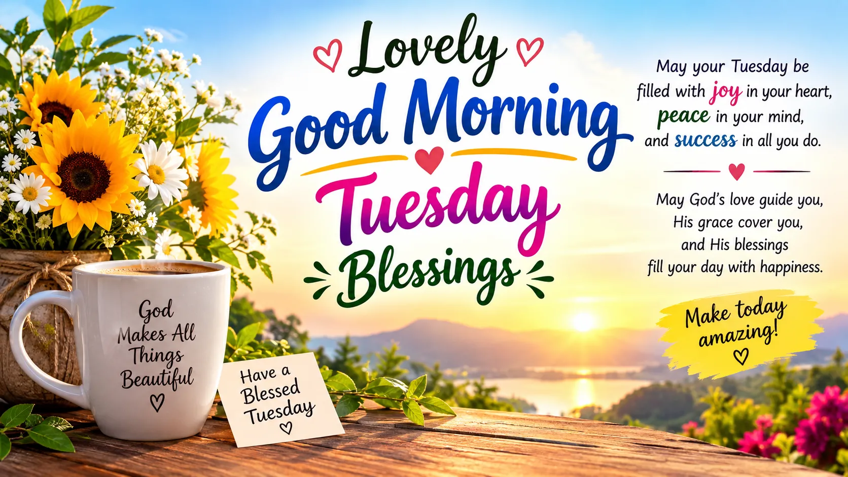 Lovely Good Morning Tuesday Blessings