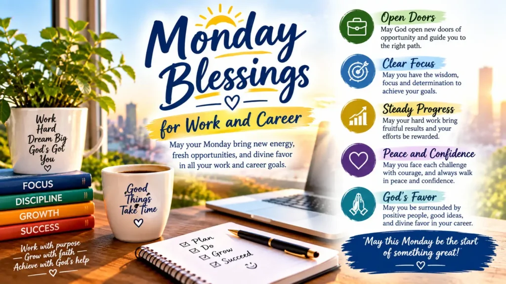 Monday blessings for work and career