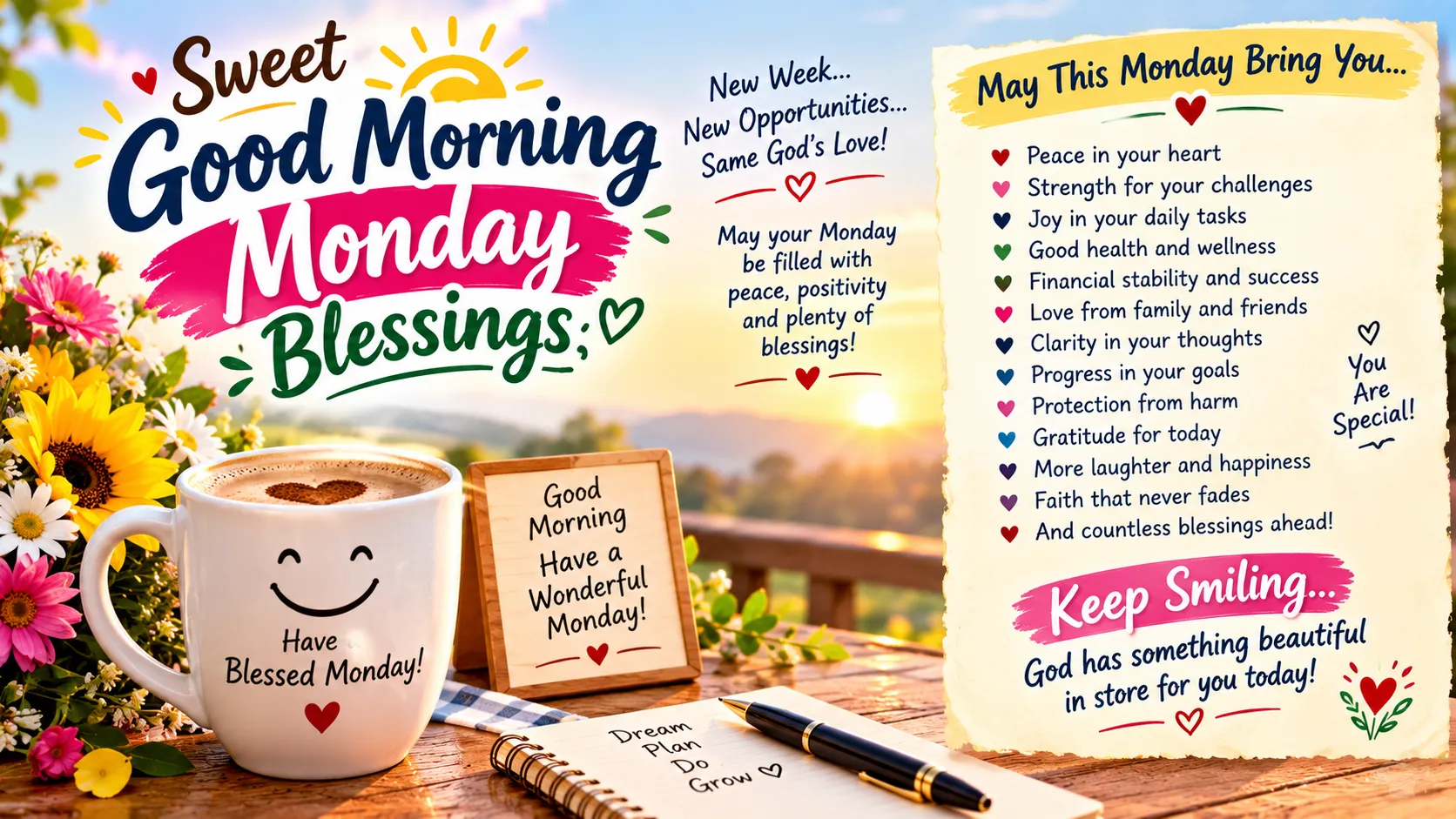 Sweet Good Morning Monday Blessings