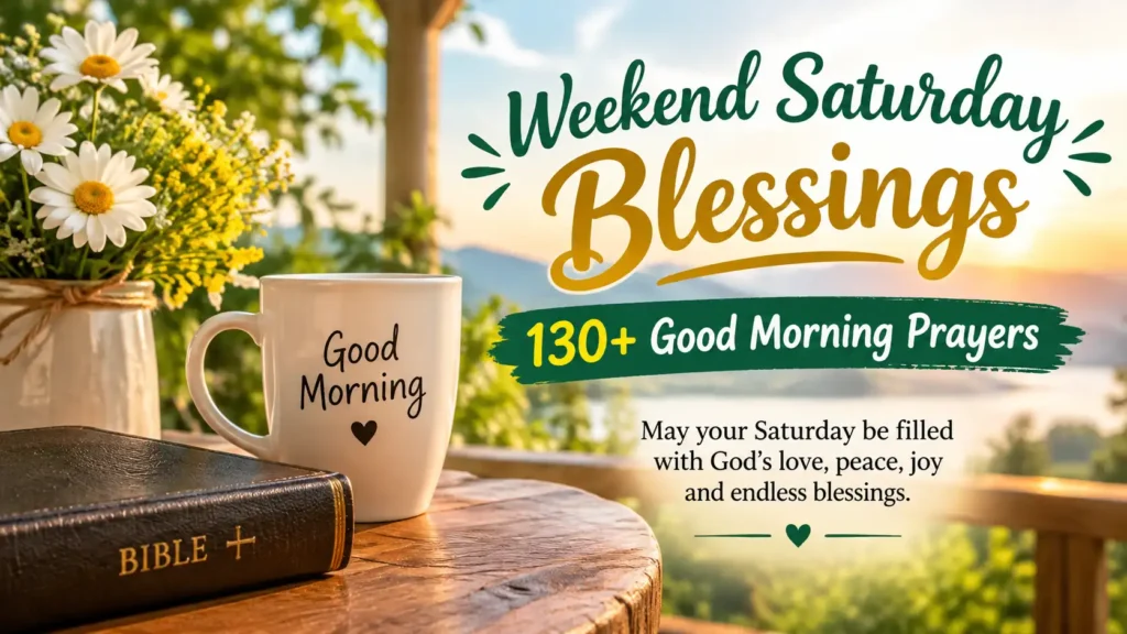 Good Morning Saturday Blessings and Prayers