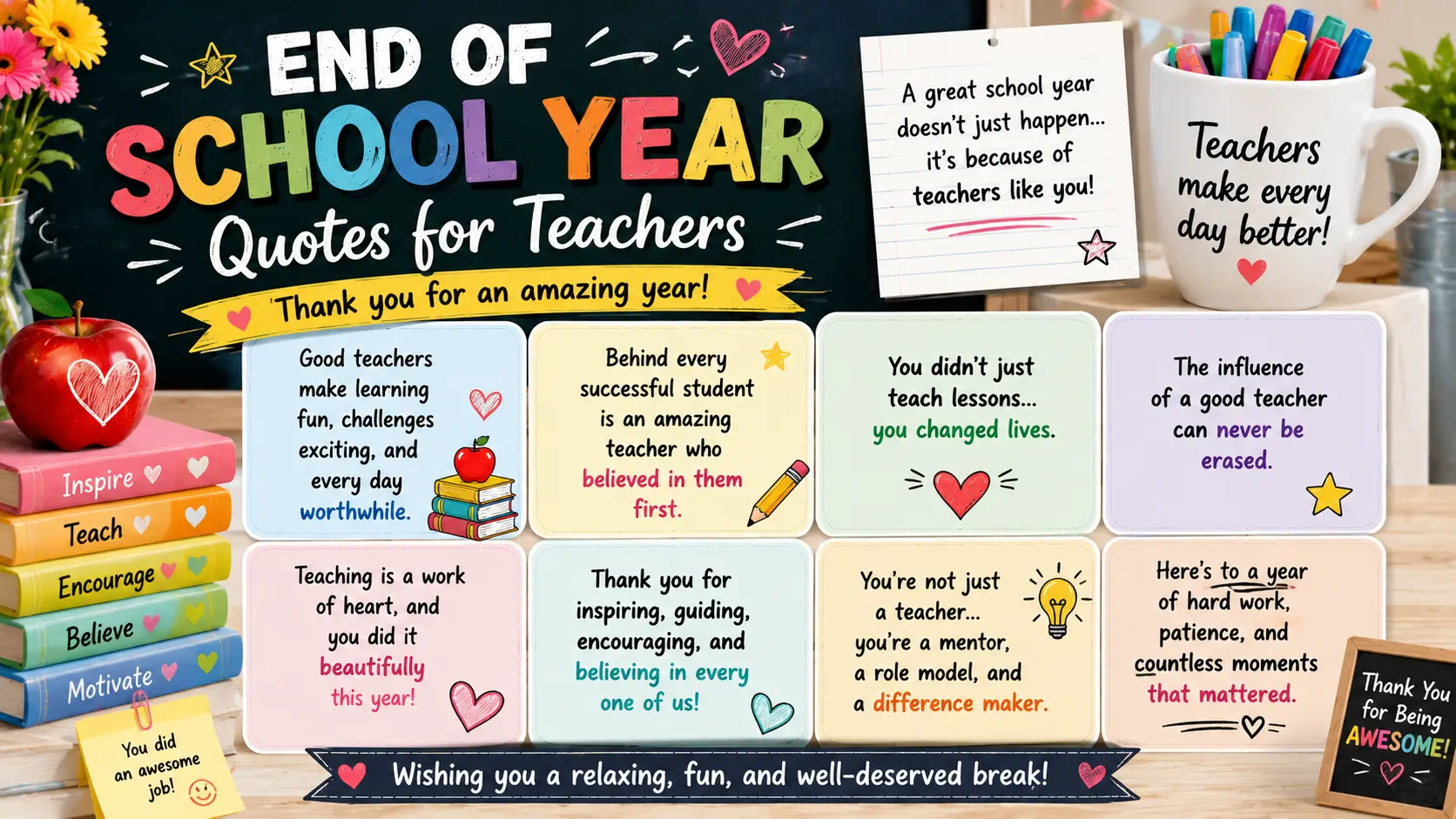 End of School Year Quotes for Teachers