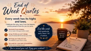 End of Week Quotes