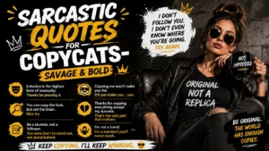 Sarcastic Quotes for Copycats