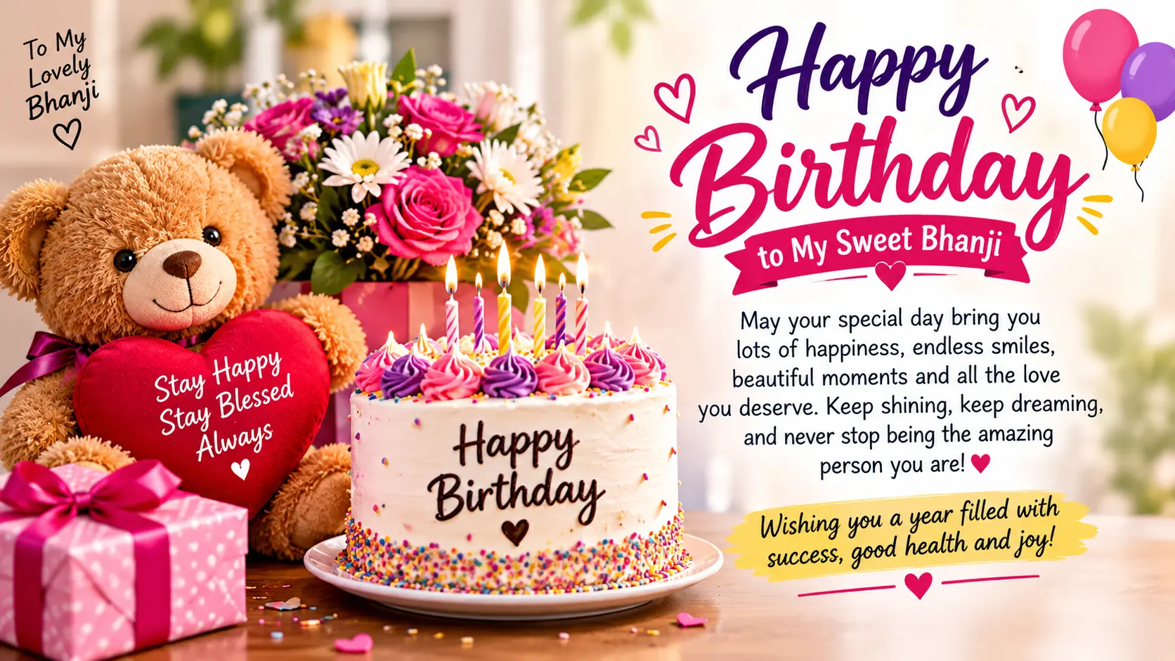 Bhanji Birthday Wishes