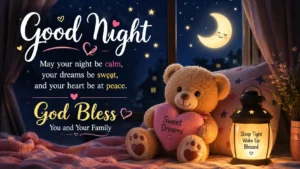 Cute Good Night God Bless