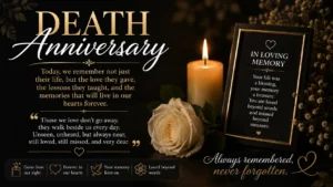 Death Anniversary Caption