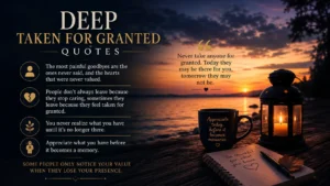 Deep Taken for Granted Quotes