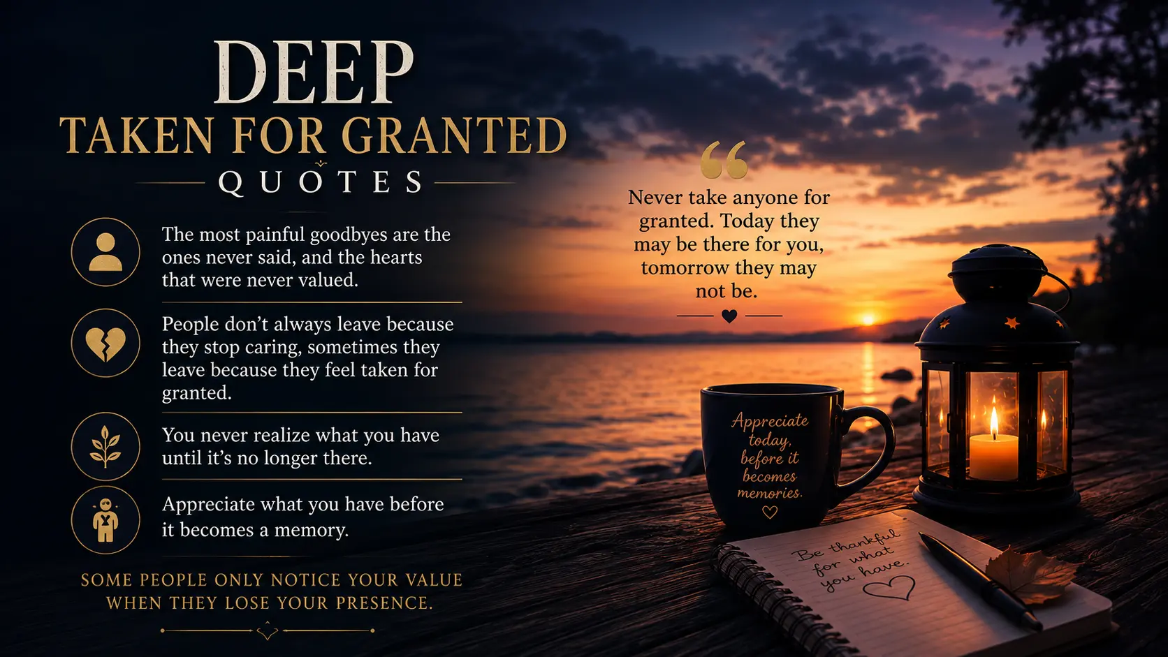 Deep Taken for Granted Quotes