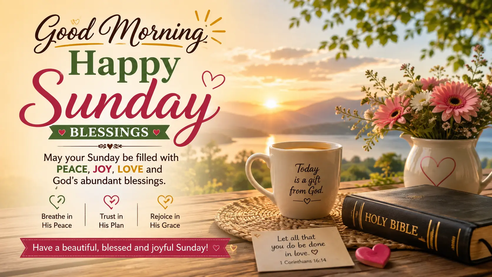 Good Morning Happy Sunday Blessings