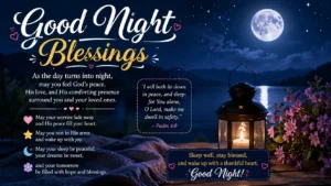 Good Night Blessings
