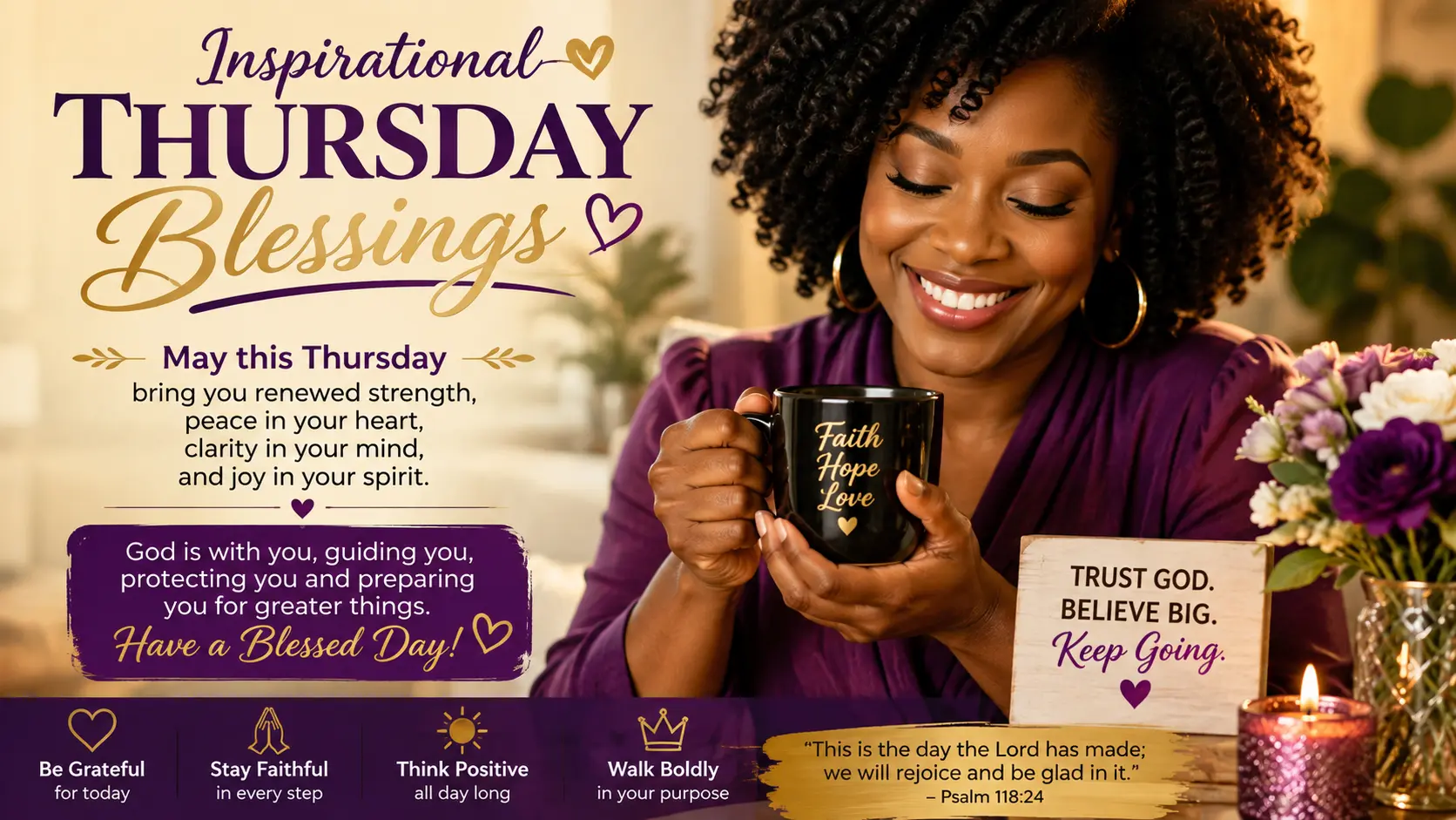 Inspirational African American Thursday Blessings