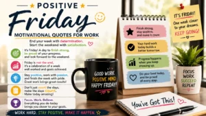 Positive Friday Motivational Quotes for Work