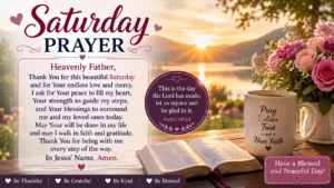 Saturday Prayer Images
