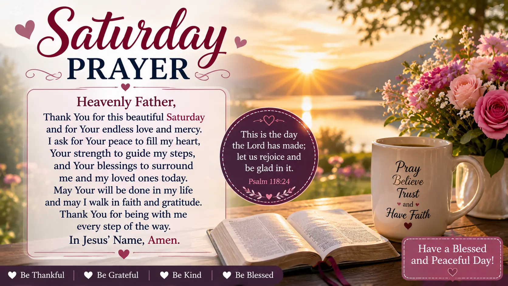 Saturday Prayer Images