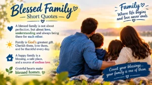 Short Blessed Family Quotes