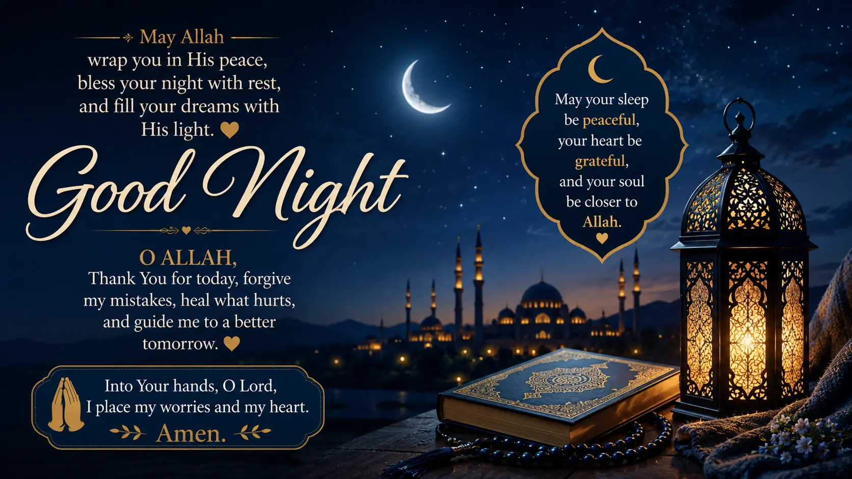 Spiritual Religious Good Night Quotes