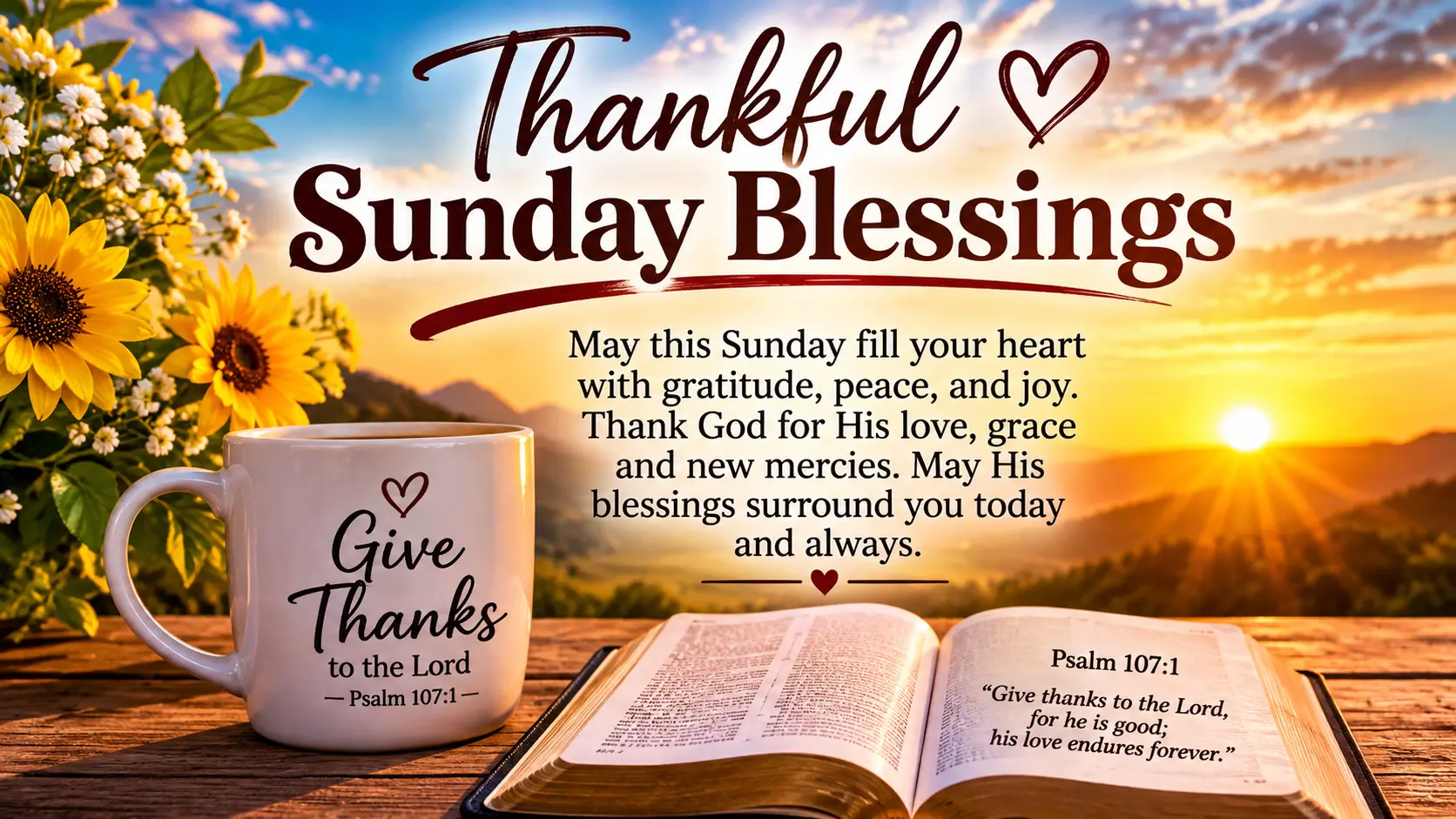 Thankful Sunday Blessings Quotes