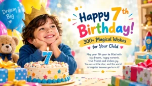 7th Birthday Message