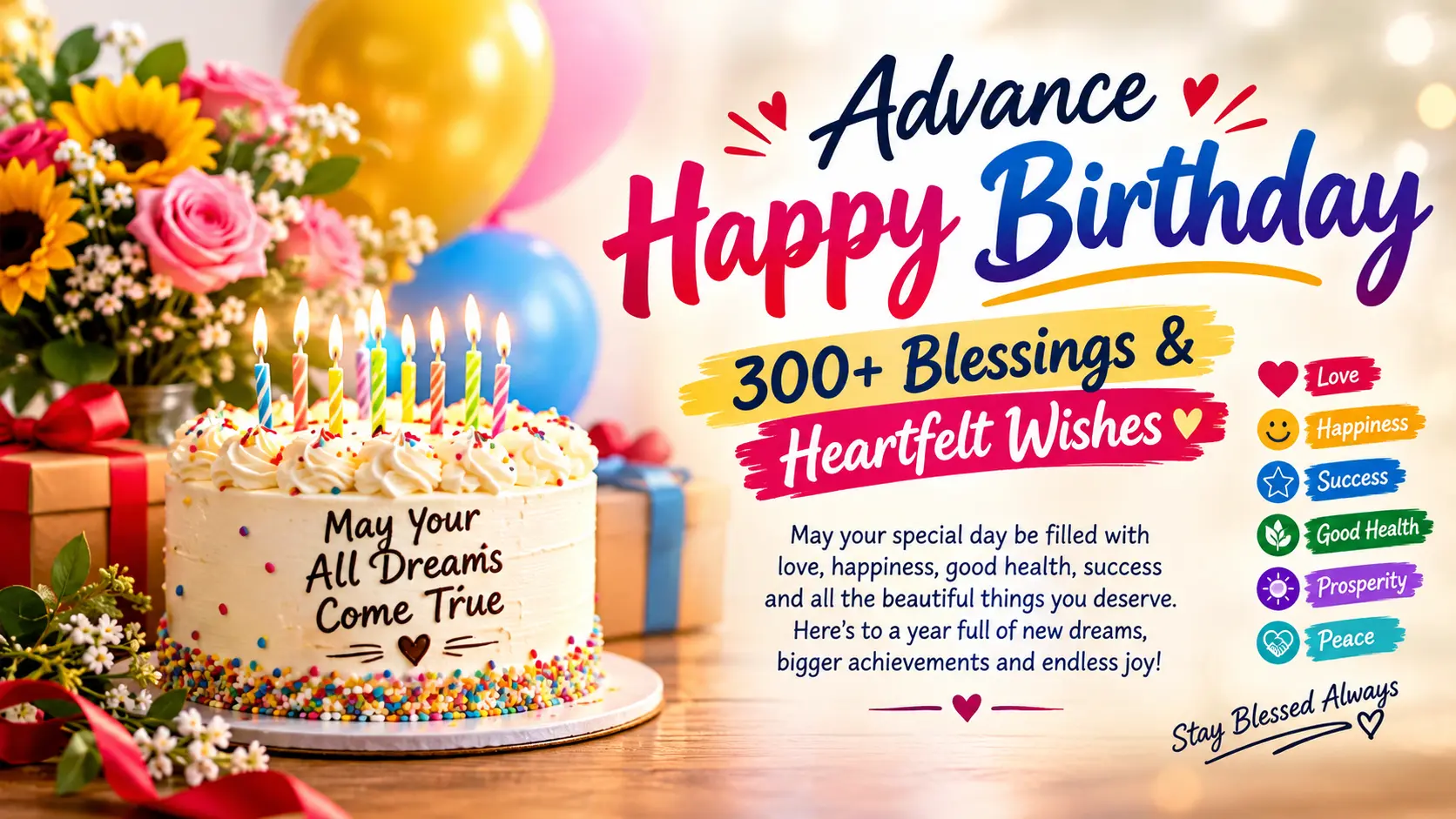 Advance Happy Birthday Wishes