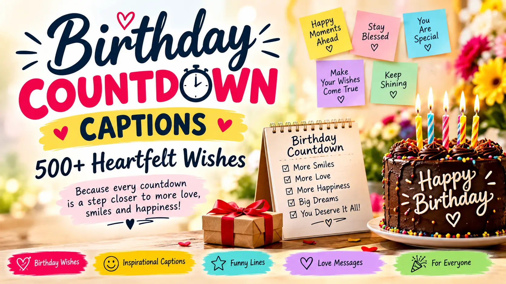 Birthday Countdown Captions