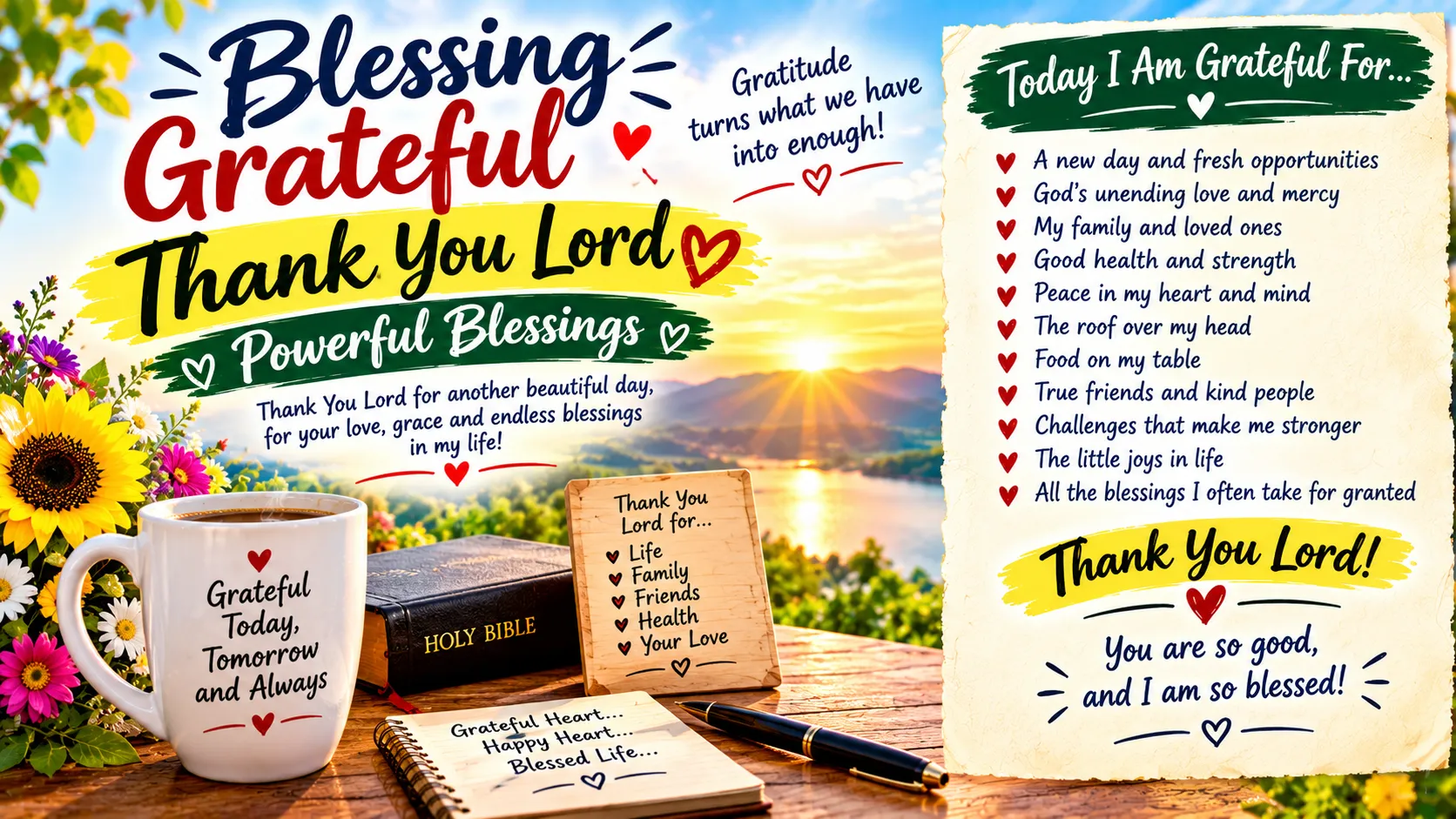 Blessing Grateful Thank You Lord