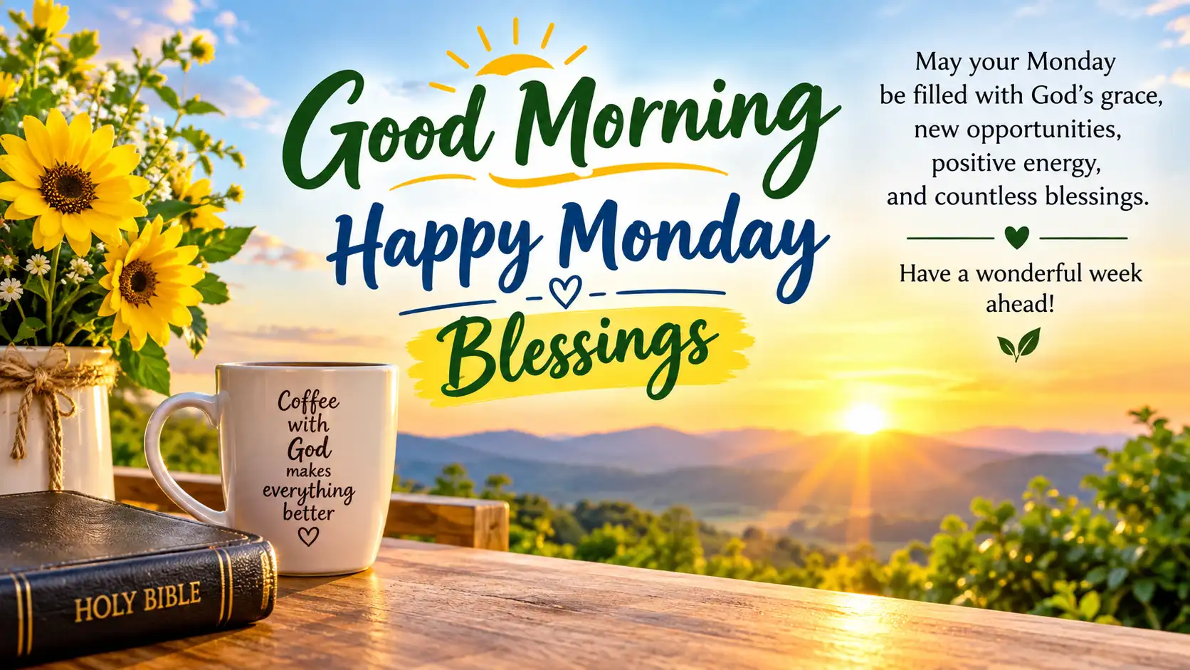 good morning happy monday blessings