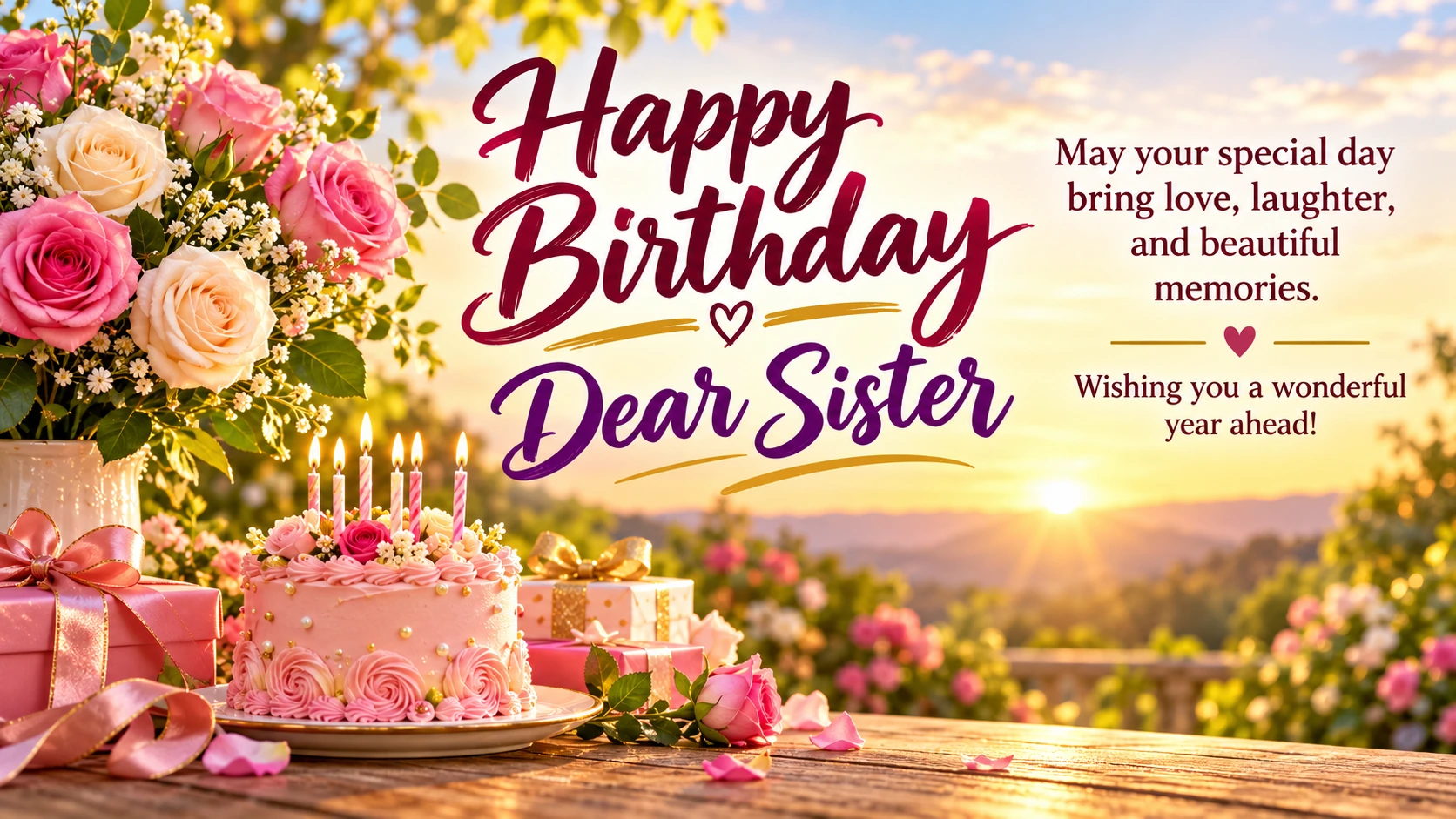 Birthday Wishes Sister