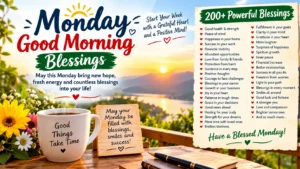 Monday Good Morning Blessings