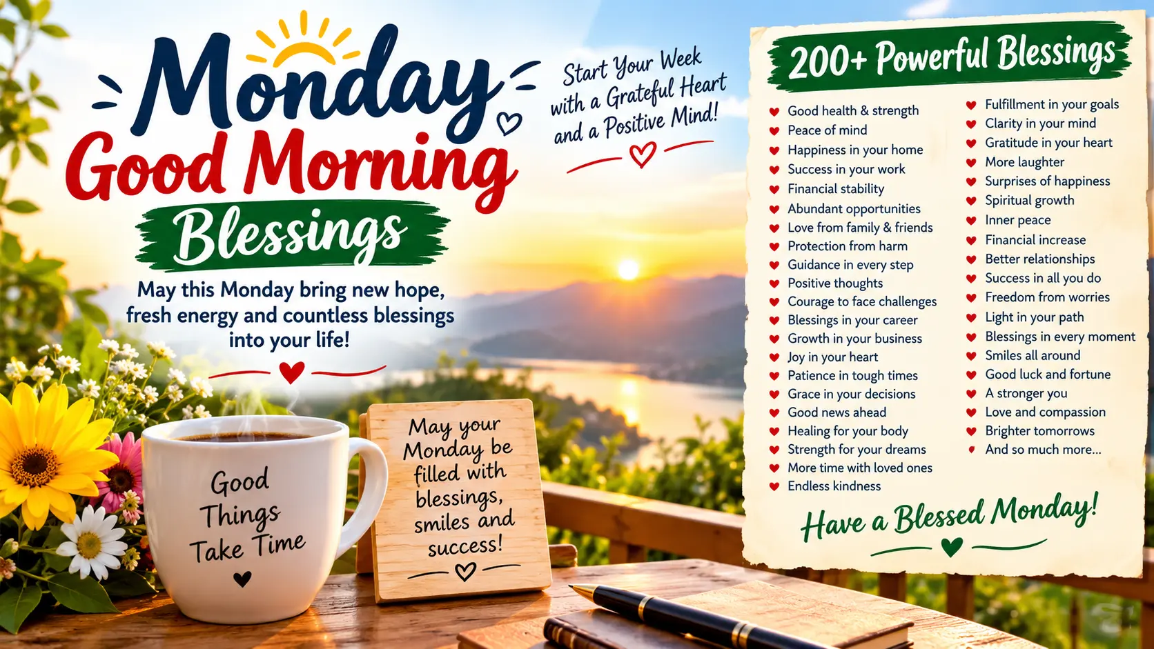 Monday Good Morning Blessings