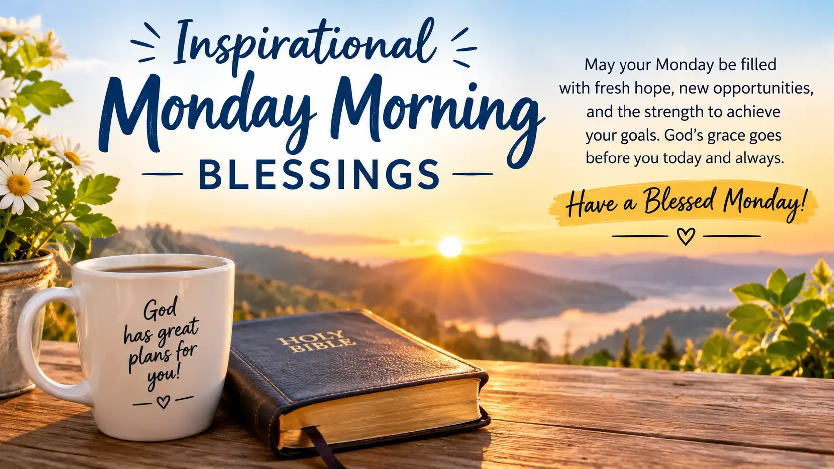 Inspirational Monday Morning Blessings