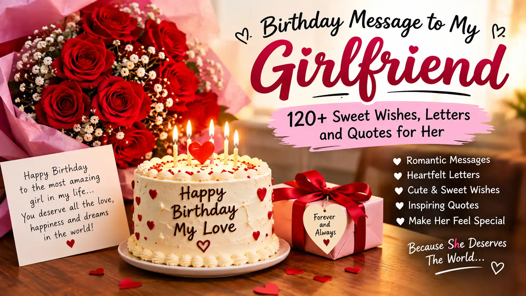 Birthday Message to My Girlfriend: 120+ Sweet Wishes, Letters and Quotes for Her