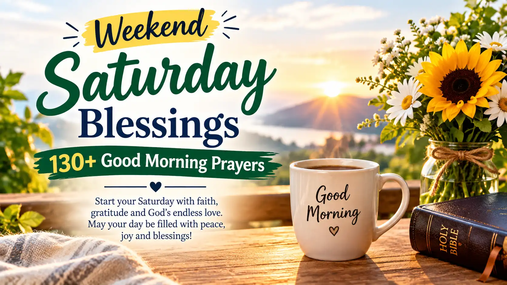 Weekend Saturday Blessings: 130+ Good Morning Prayers