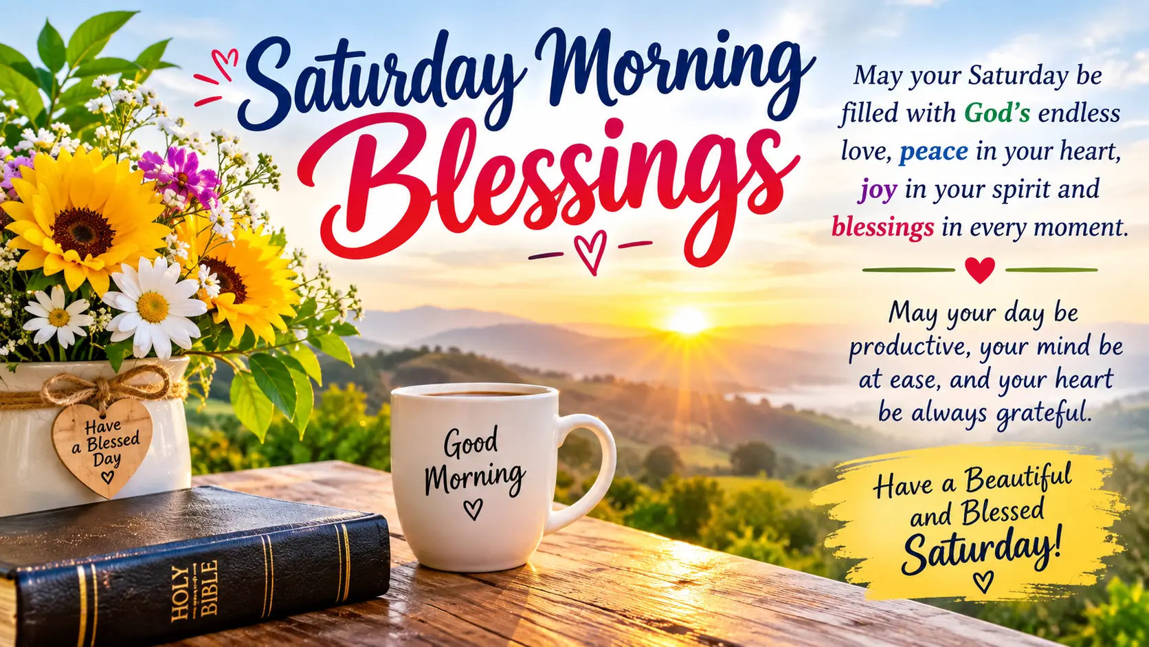 Saturday Morning Blessings at Sunrise